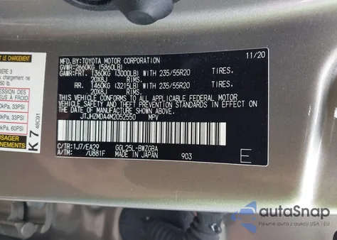 2021 Lexus Rx 350 from USA, damaged, VIN JTJHZMDA4M2052550